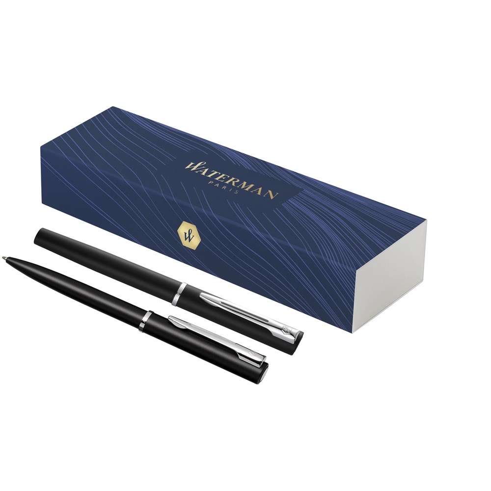 Product Image for Waterman Allure set aus Kugelschreiber und Tintenroller (blaue Mine)