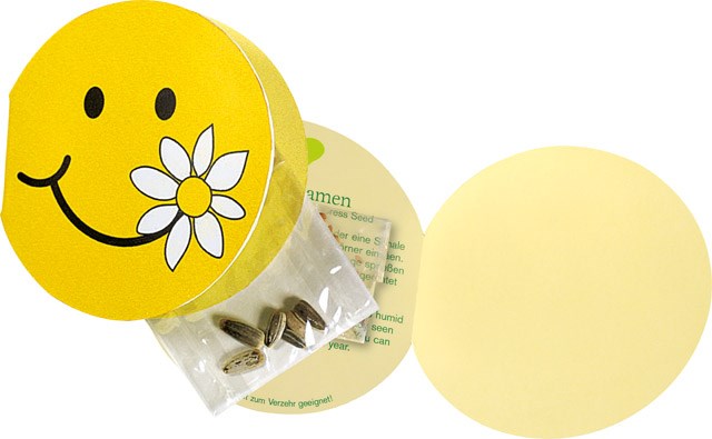 Product Image for Klappkärtchen Smile, Zwergsonnenblume, 1-4 c Digitaldruck inklusive