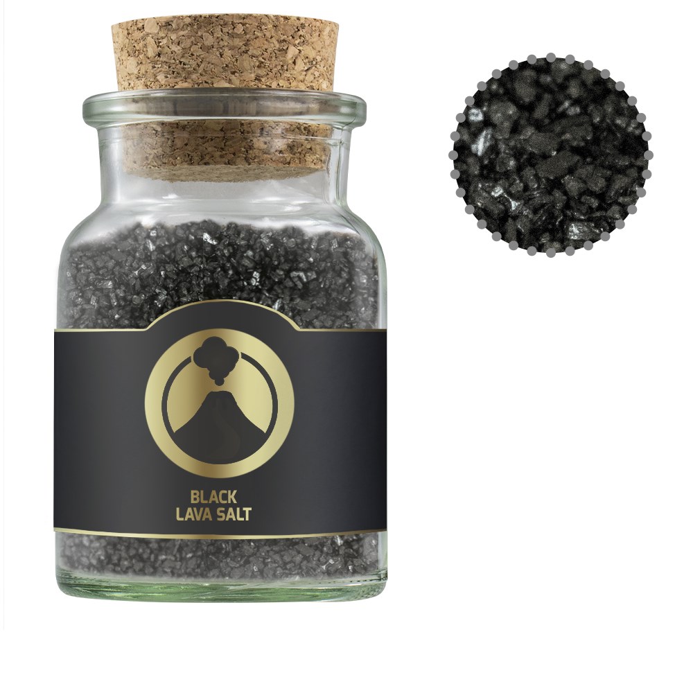 Product Image for Gewürzmischung Black Lava Salz, ca. 135g, Korkenglas