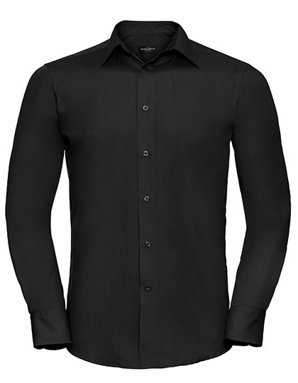 Product Image for Russell Collection - Men ́s L/S Poly-Cotton Easy Care Tailored Poplin Shirt
