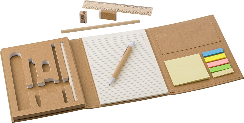 Product Image for Schreibmappe aus Karton inkl. Zubehör Montana