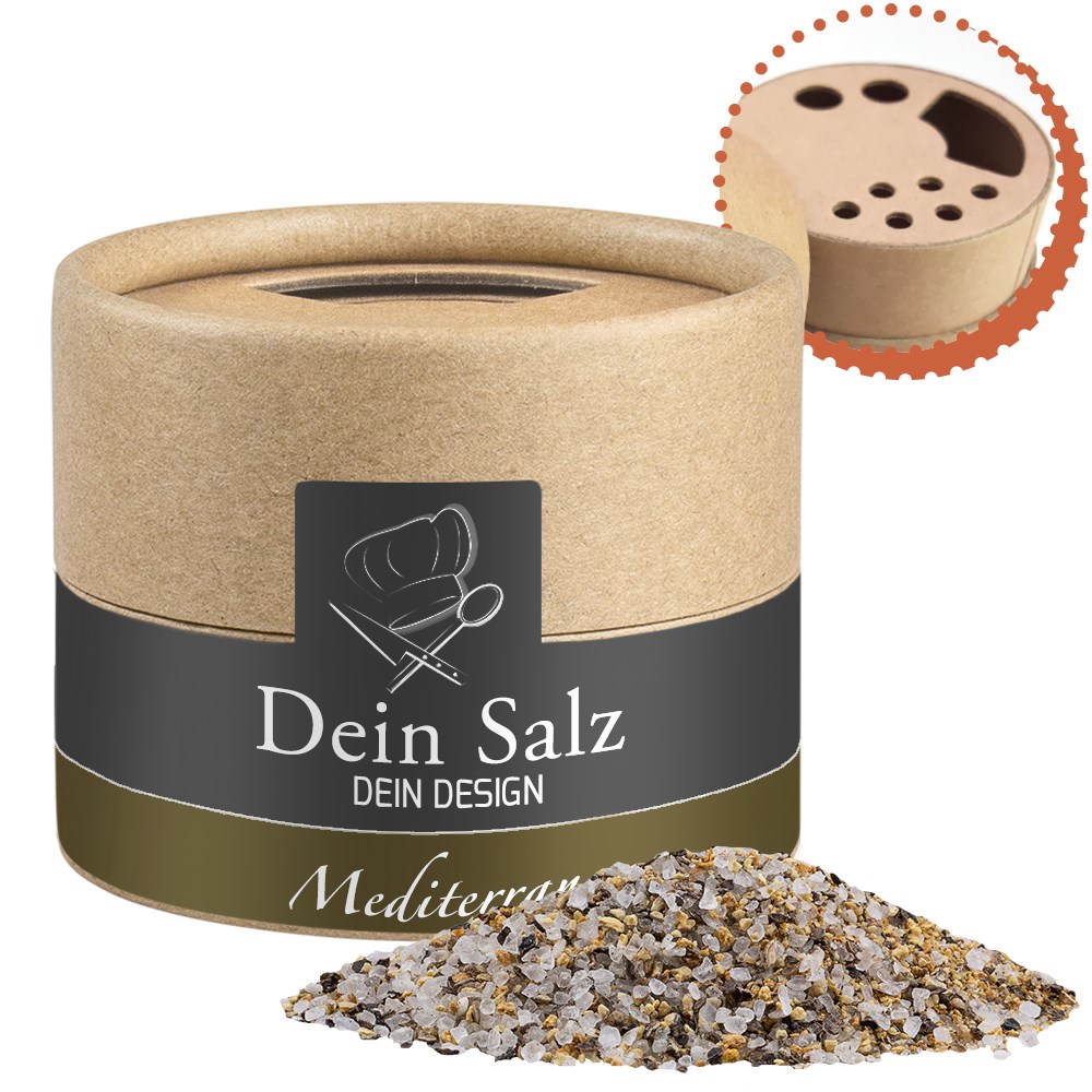 Product Image for Mediterranes Salz, ca. 50g, Kraftpapierstreuer Mini