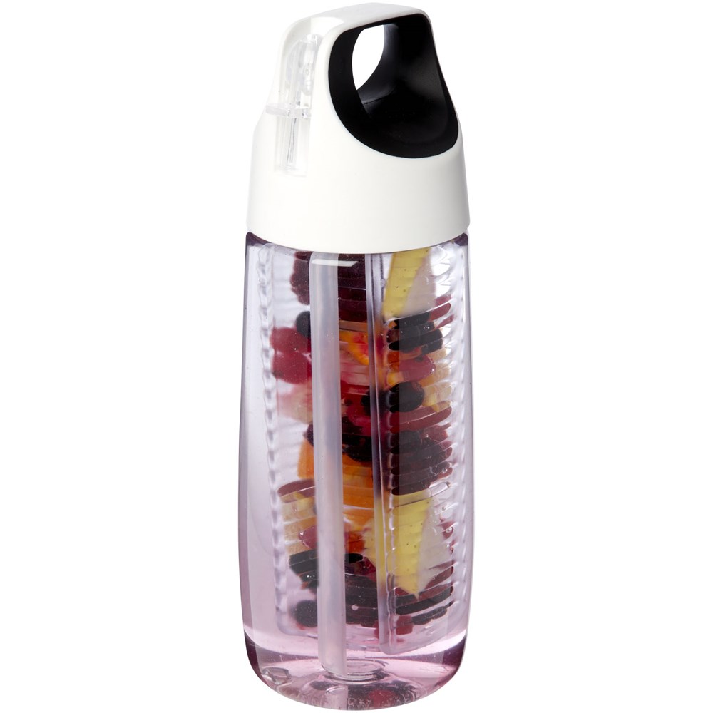 Product Image for HydroFruit 700 ml Sportflasche aus recyceltem Kunststoff mit Klappdeckel und Trinkhalm