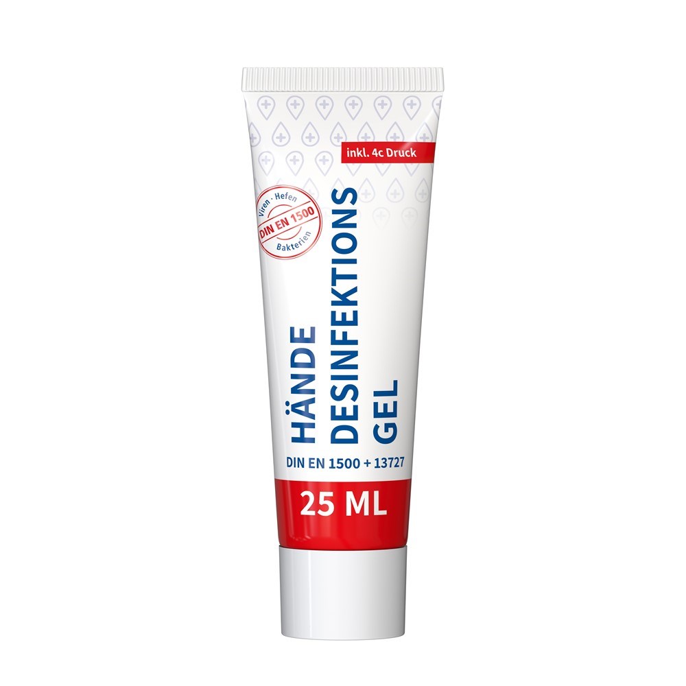 Product Image for Hände-Desinfektionsgel (DIN EN 1500), 25 ml Tube