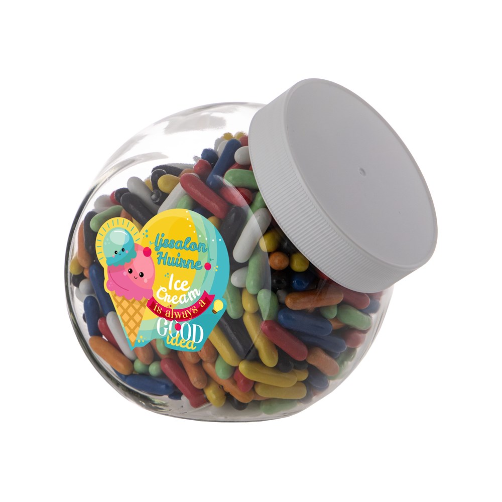 Product Image for Medium Glas 0,9 Liter gefüllt mit Süßigkeiten